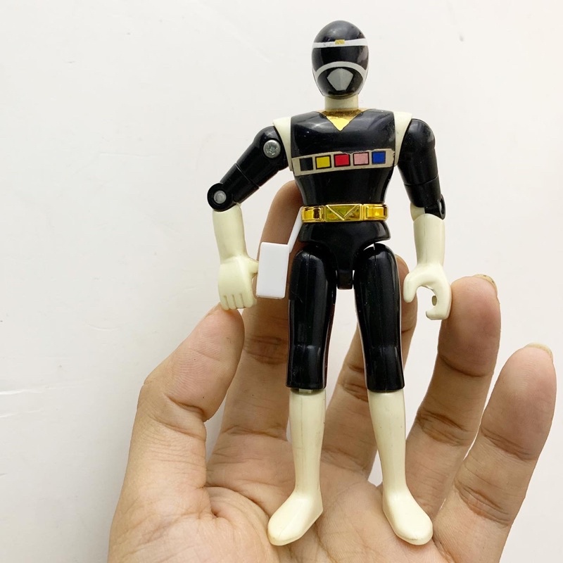 Mô hình siêu nhân 1997 Power Rangers in Space Black Ranger Figure Bandai