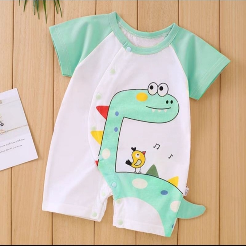 Quần áo sơ sinh bodysuit liền thân body đùi cộc tay mùa hè cho bé trai bé gái bé sơ sinh vải cotton mềm mịn SLH40