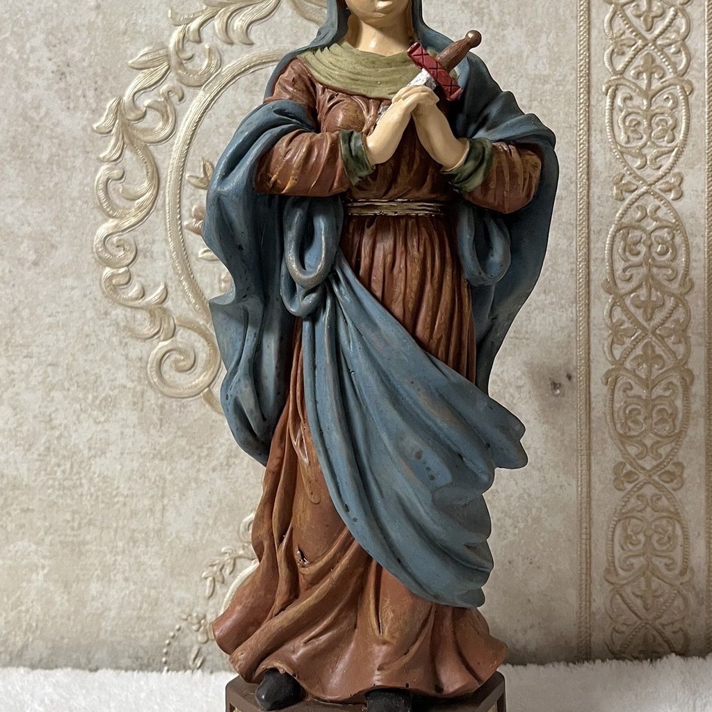 Tượng Công Giáo Bằng Nhựa Resin Kích Thước 26cm Phong Cách Retro