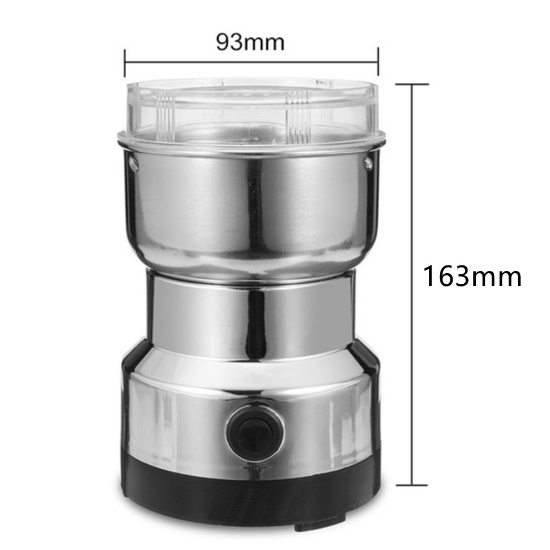 Máy xay hạt khô, xay bột, gia vị cà phê đa năng,công suất 300w,6 lưỡi dao cực bén, chất liệu cối inox