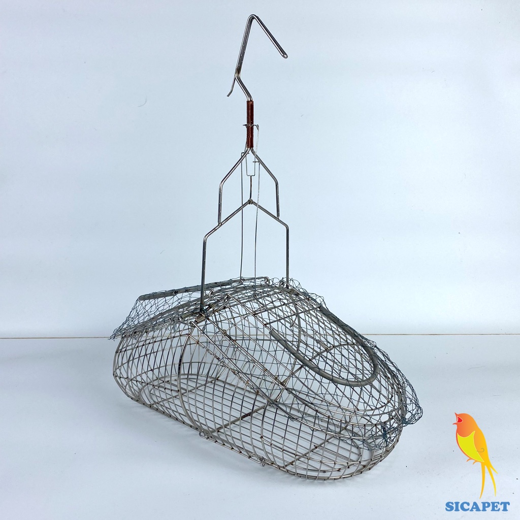 Lồng bẫy chim chào mào - chích chòe, Lồng bẫy chim khuyên, Bẫy chào mào chất liệu INOX không rỉ SICAPET
