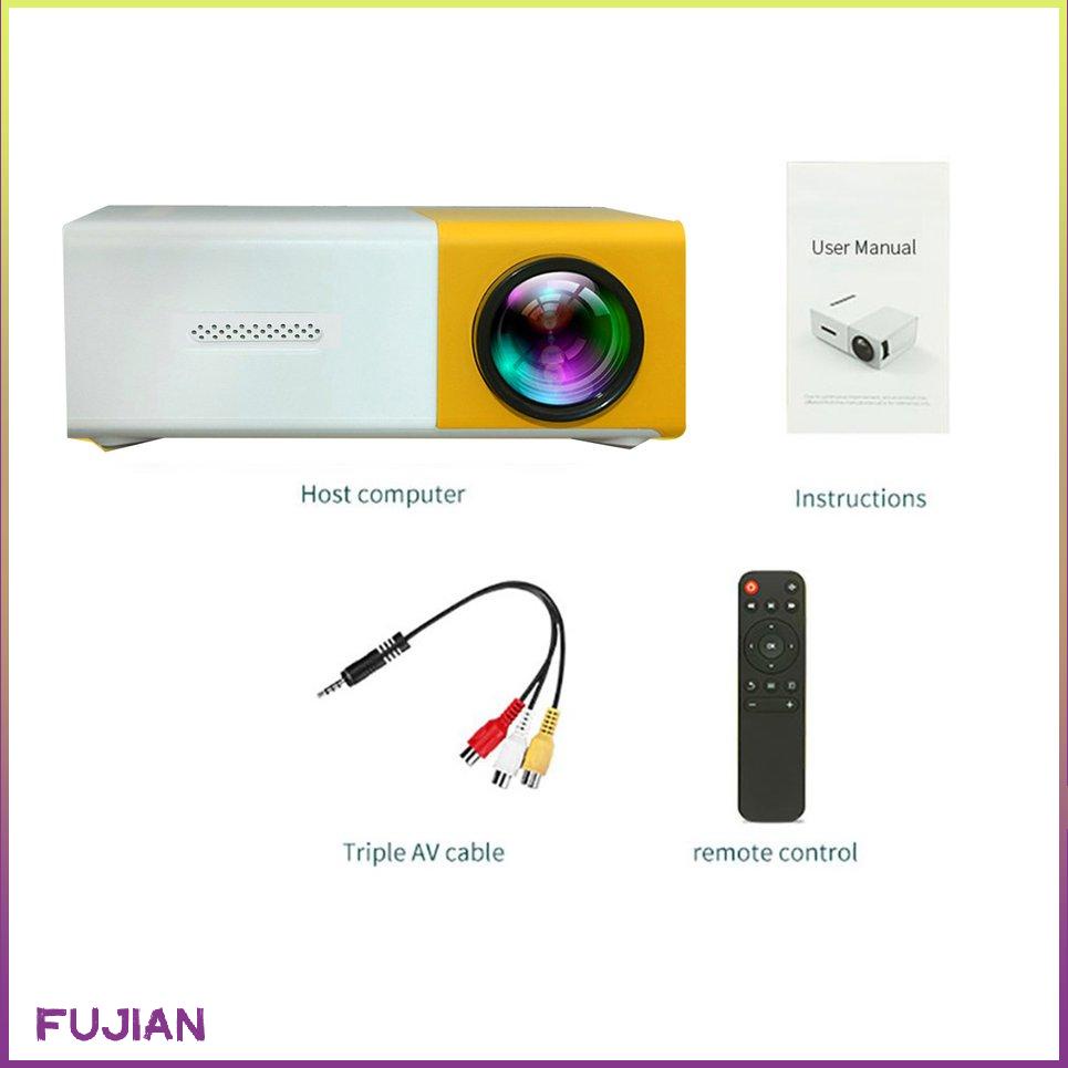 Máy chiếu di động Yg300 Led độ phân giải cao 1080P Đa giao diện