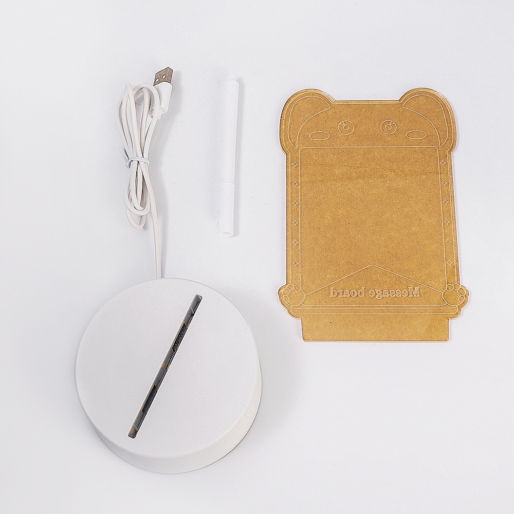 Note Bảng Ghi Chú Có Đèn LED Ban Đêm / Bút Đa Năng Trang Trí Cho Bạn Gái