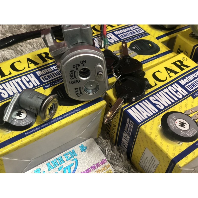 Ổ Khoá SOLCAR 6 Cạnh Exciter / Wave / Dream / Fu / RS ////