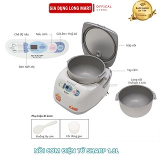 Nồi cơm điện tử Sharp 1,8L KS-ZT18