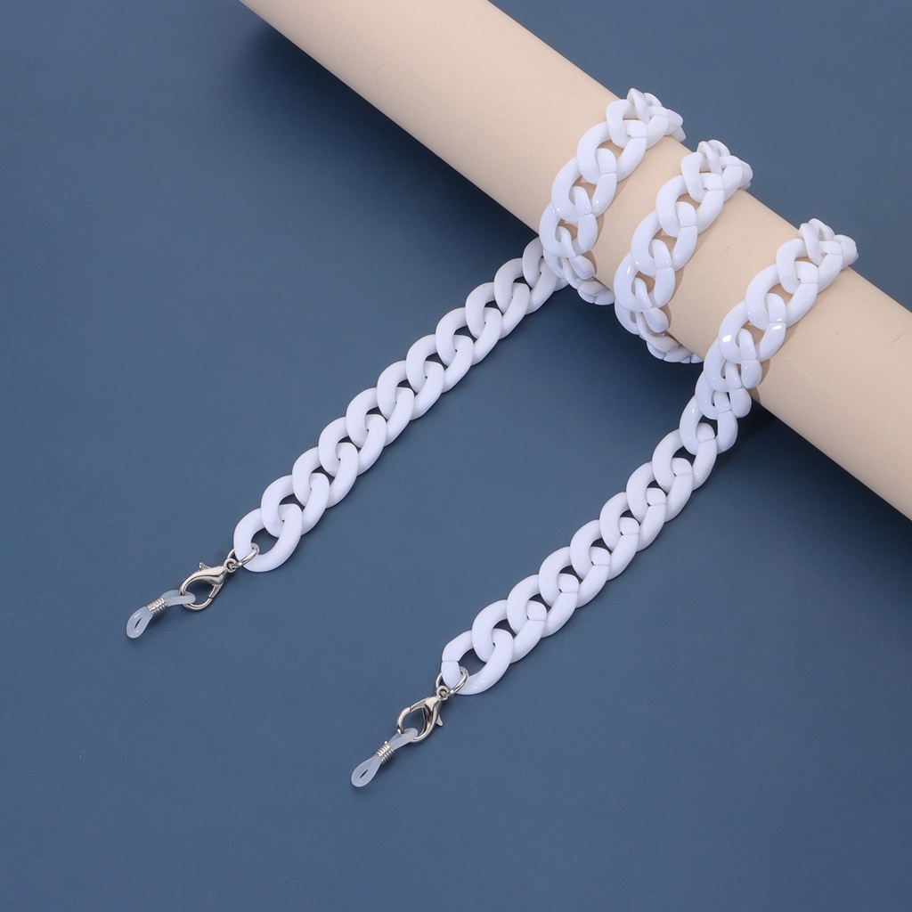 Dây Đeo Mắt Kính Acrylic Dày Hai Màu Hổ Phách Chống Trượt Chống Mất Thời Trang Cho Nữ