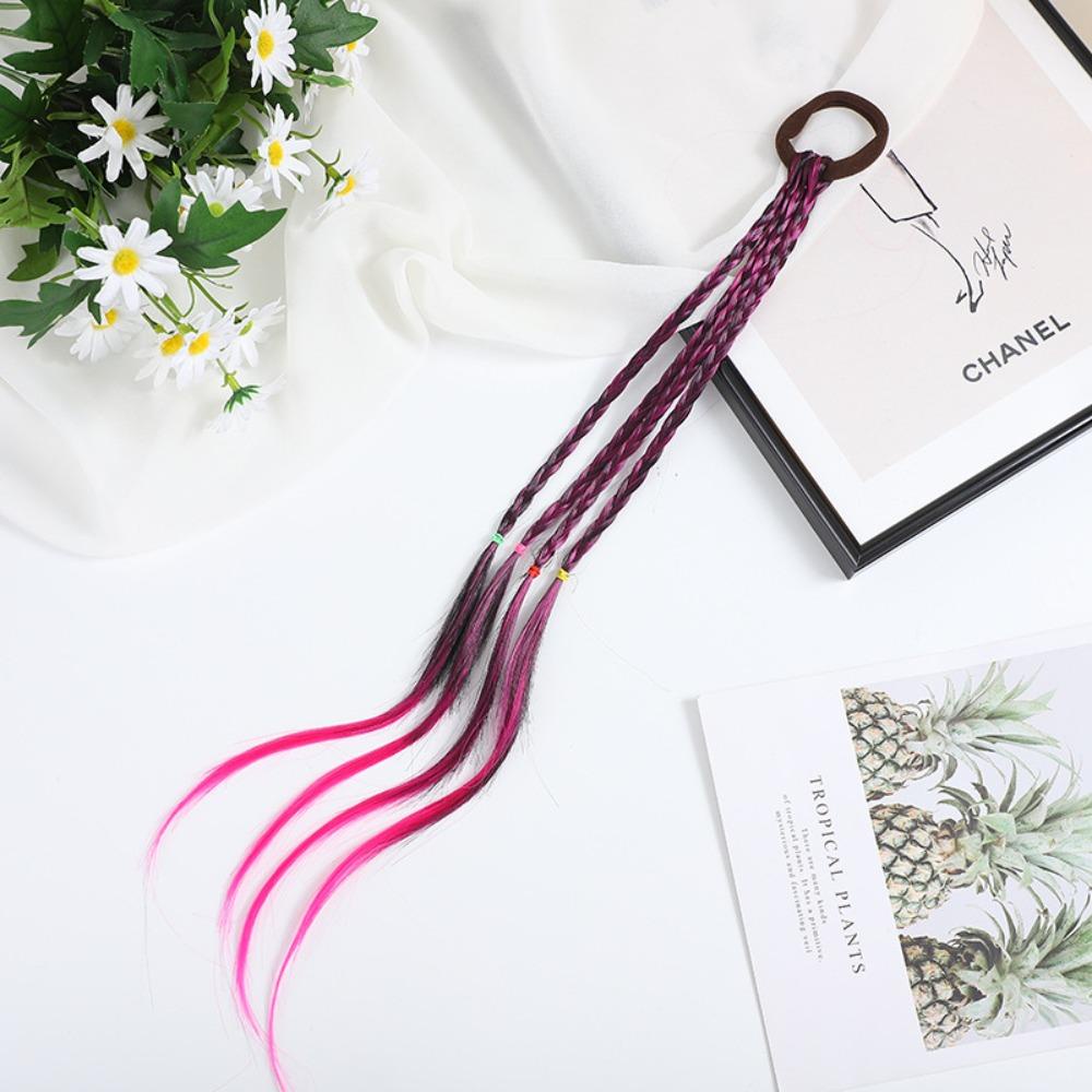 Tóc Giả Bện Bằng Sợi Chịu Nhiệt Dành Cho Bé Gái