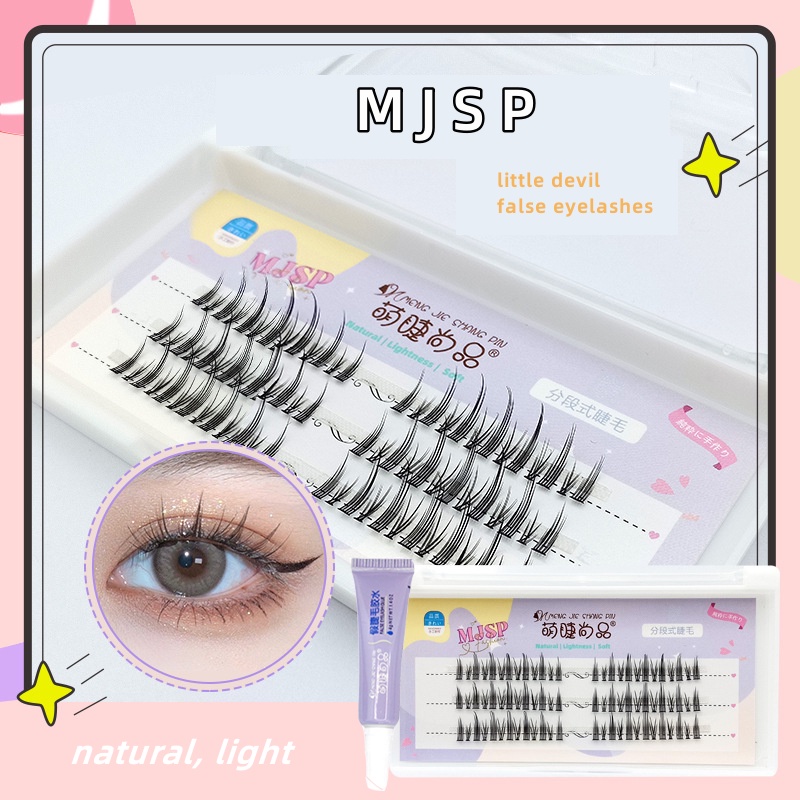 Minidarling MengJieShangPin® Lông Mi Giả Hình Đuôi Cá Nhiều Màu Sắc