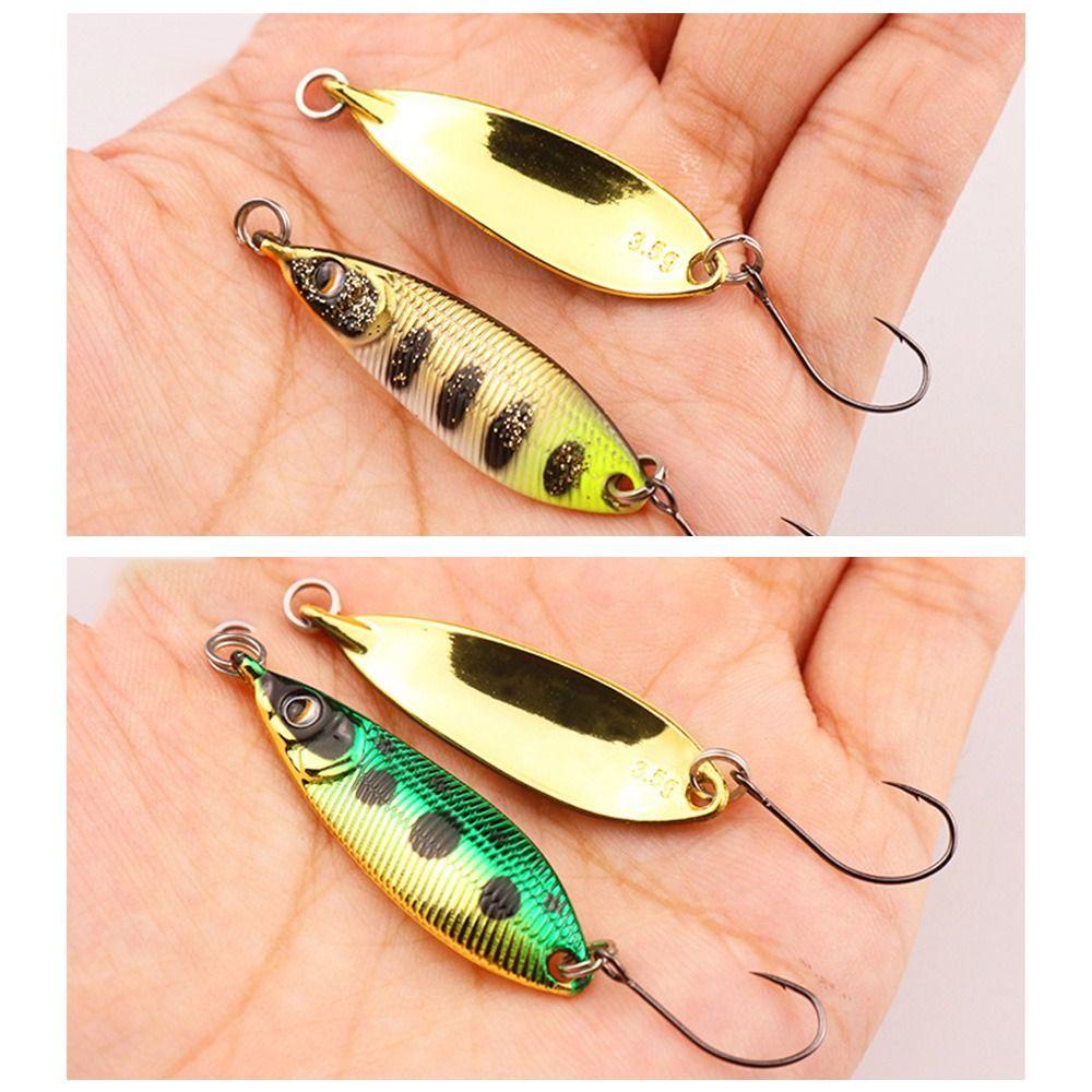 SHOUKEY Set 3 Mồi Giả Nhử Cá Bằng Kim Loại Gắn Kèm Móc Câu Tiện Dụng