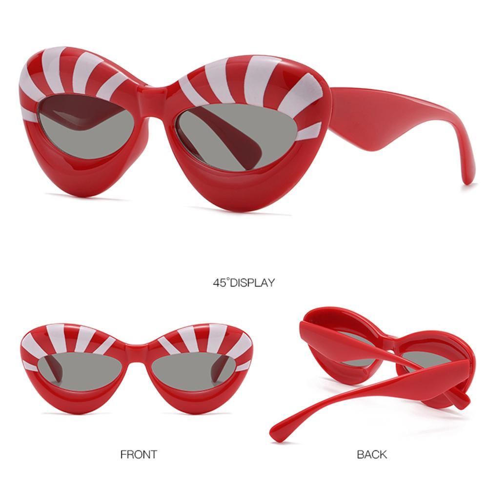 PINEVN Kính Mát Hình Đôi Môi Nhiều Màu Sắc Quyến Rũ Cho Nam Và Nữ