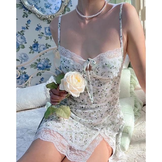 Lacy Dress - đầm ngủ ren hoa nhí thiết kế Pretty Me