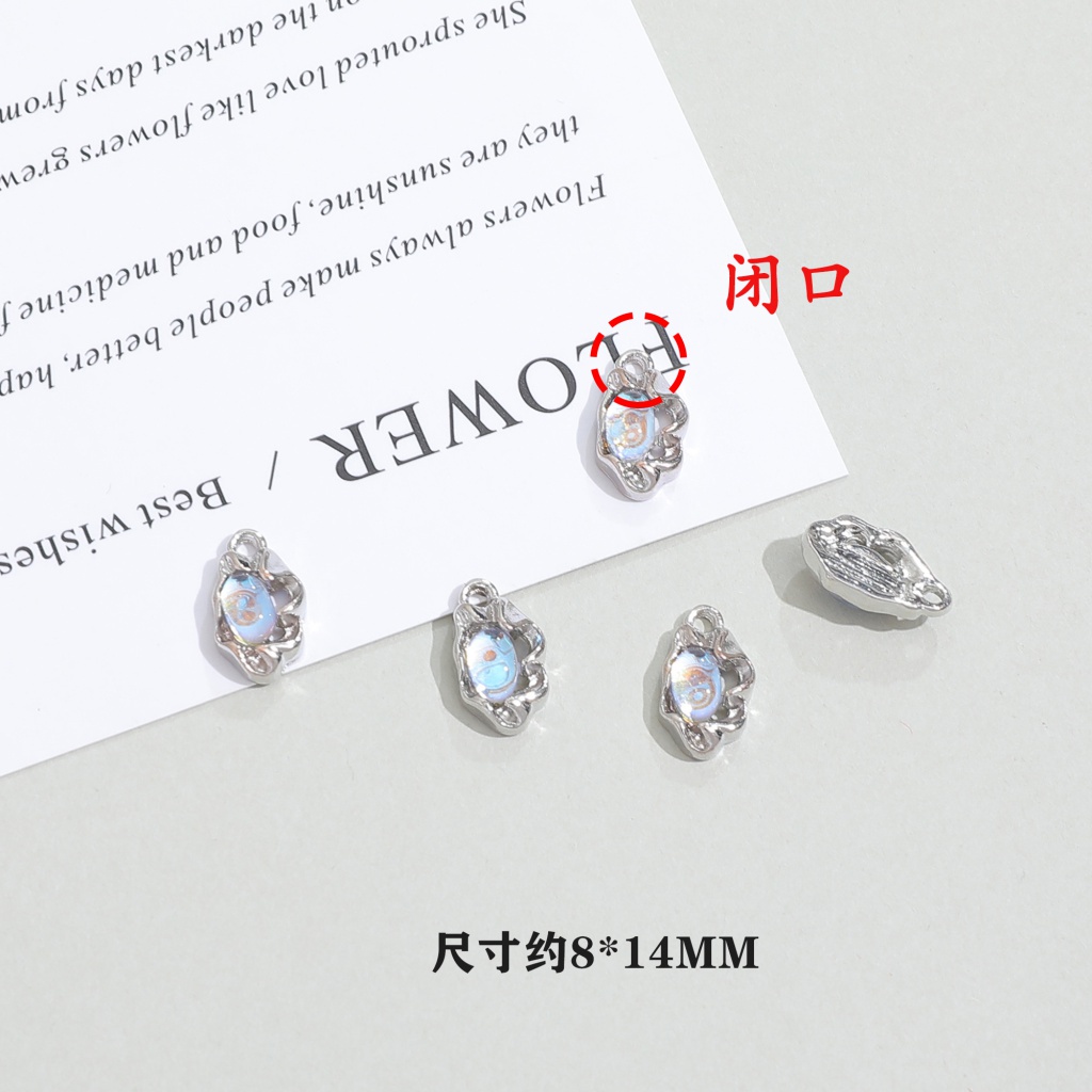 Chuỗi Hạt Đá Mặt Trăng Hình Trái Tim Dùng Làm Trang Sức Thủ Công