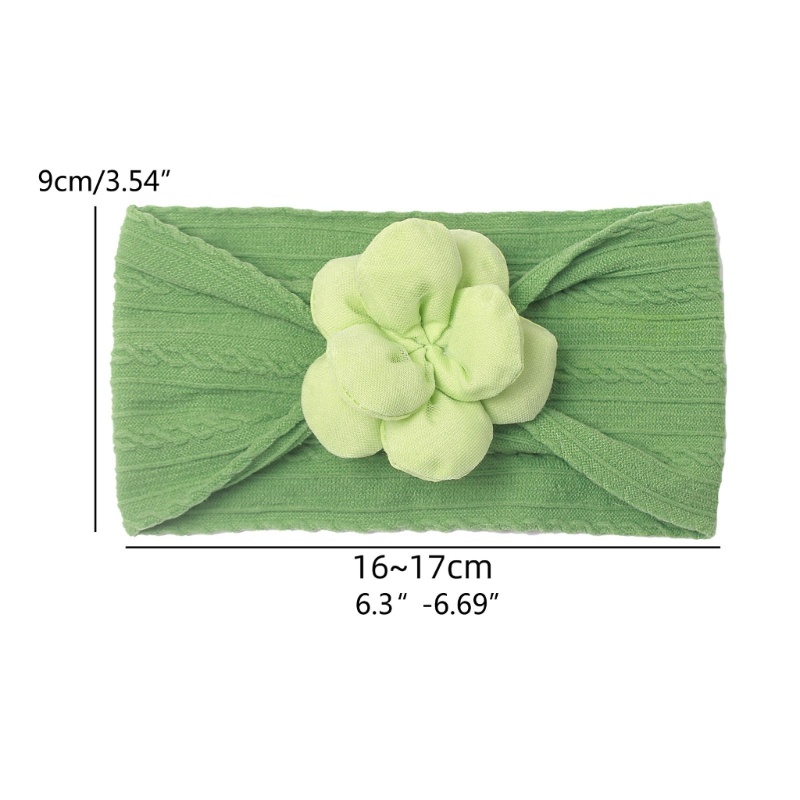 Băng Đô Hoa Bằng Nylon Màu Trơn Thời Trang Cho Trẻ Em