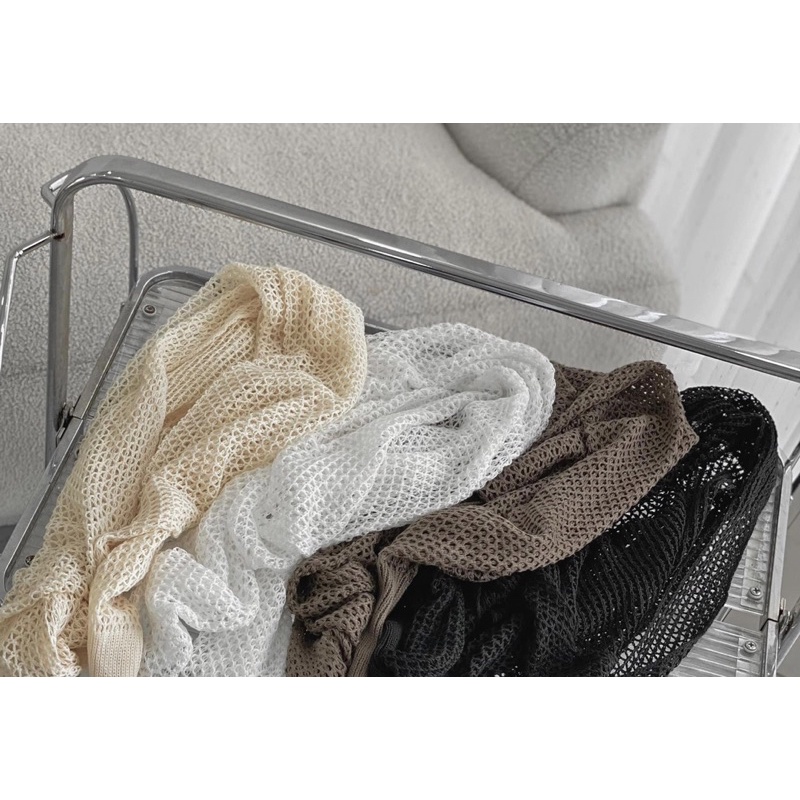 Áo khoác cardigan len lưới