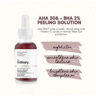 Tinh Chất Peel da The Ordinary AHA 30%+BHA 2% Peeling Solution 30ml (mai_huong)