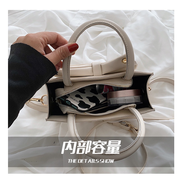 Túi Xách JASMIN NOIR Da PU Hình Hộp Phối Dây Xích Thời Trang Dành Cho Nữ