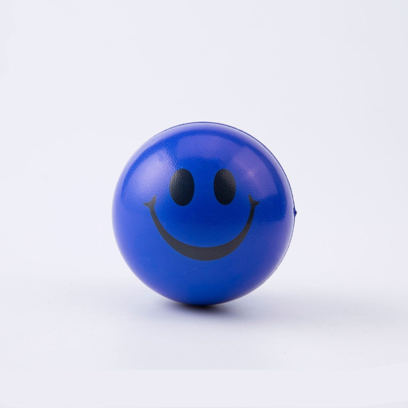 Set 12 Bóng Xốp Mặt Cười Nhiều Màu 6.3cm Luyện Tập Cổ Tay Giảm Áp Lực Cho Người Lớn Và Trẻ Em