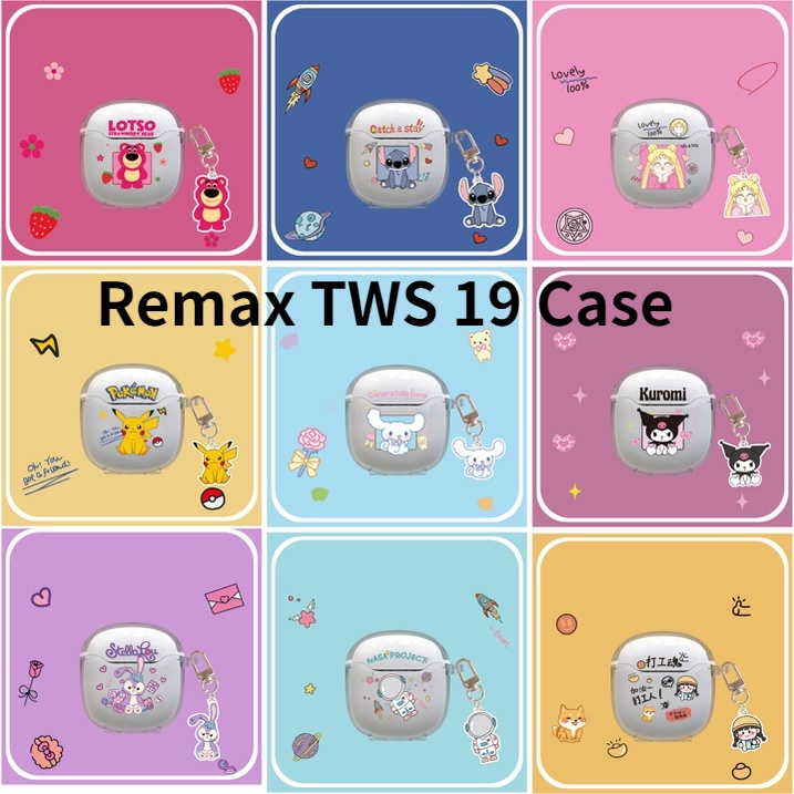 Remax TWS 19 Case Vỏ Bảo Vệ Hộp Sạc Tai Nghe Remax TWS 19 Hình Pikachu & Yugui Dog Dễ Thương