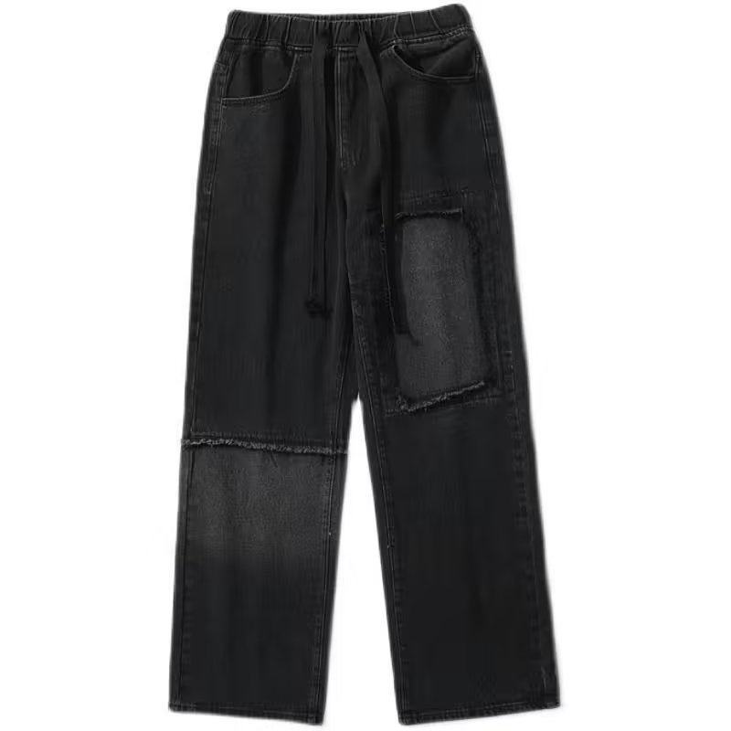 Quần Jeans Dài Lưng Cao Ống Rộng Phong Cách Thời Trang Xuân Hè Mới Cho Nam Giới