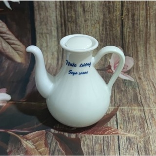 Bình đựng nước tương sứ Minh Long - bình đựng nước tương