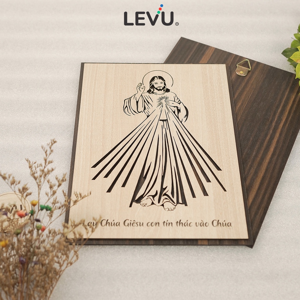 Tranh Công Giáo LEVU CG13 "Lạy Chúa Giêsu con tín thác vào Chúa"