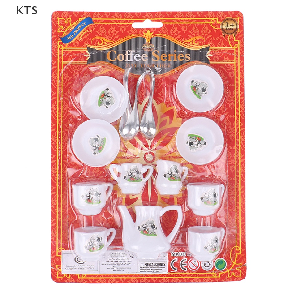 Set 14 Món Ấm Trà Đồ Chơi Dễ Thương Cho Nhà Búp Bê