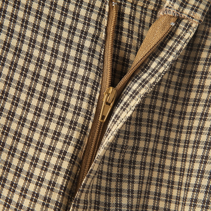 Quần dài INCERUN ống rộng họa tiết sọc caro phong cách cổ điển thời trang cho nam