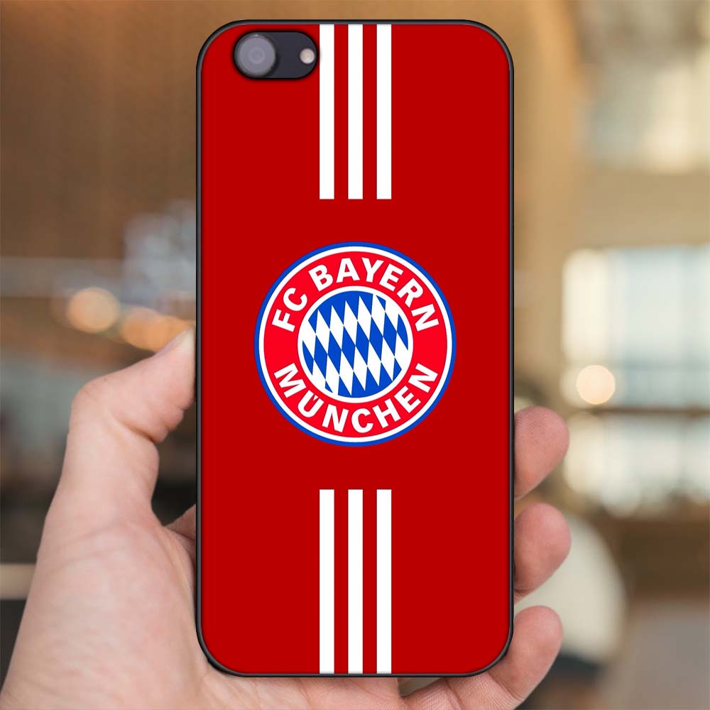 Ốp lưng Oppo F7 Youth viền đen in hình CLB Bóng Đá Bayer Munich