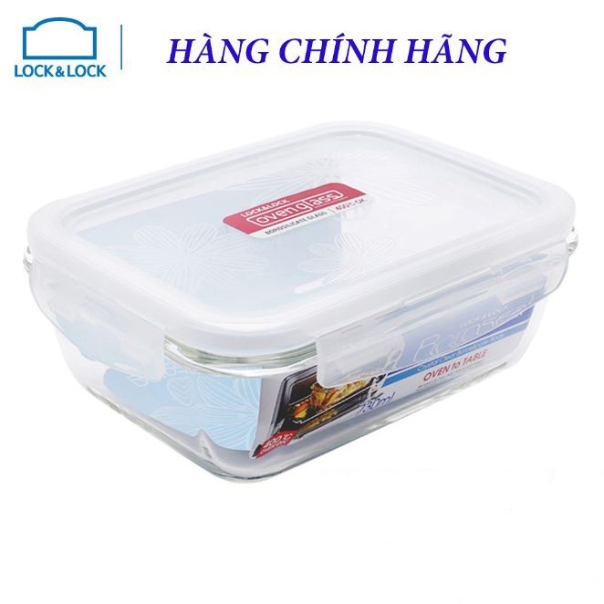 Hộp thủy tinh lock and lock 950m/ 730ml/ 530ml/420ml/ 400ml hàng chính hãng, dùng được trong lò vi sóng, máy rửa bát