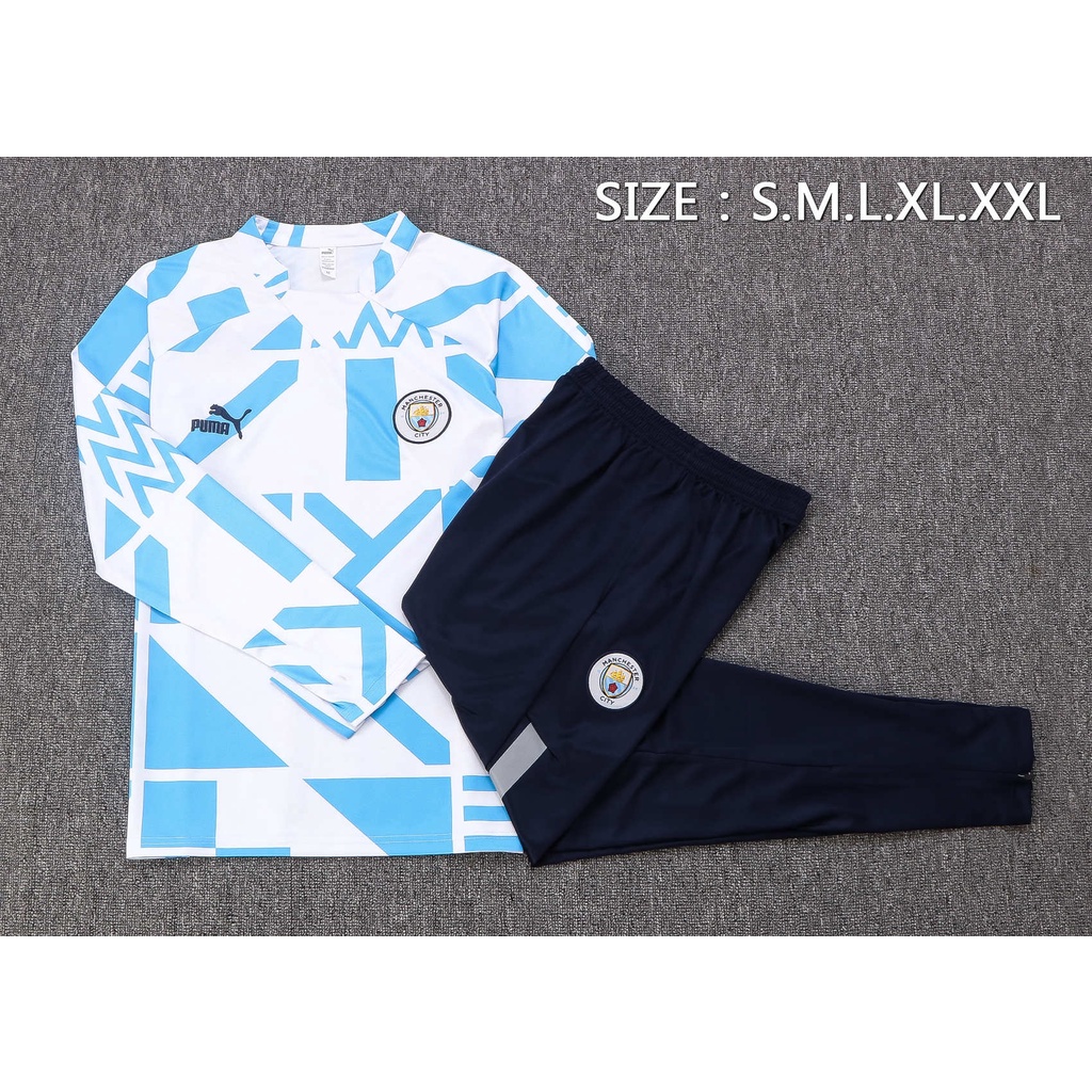 Bộ Quần Áo Thể Thao Bóng Đá Dài Tay Dành Cho Nam 22-23