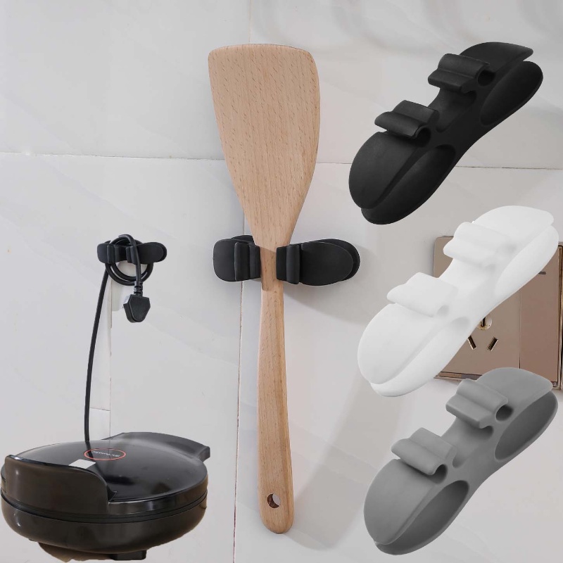 Kẹp Cố Định Dây Cáp Bằng Silicone Tự Dính Tiện Lợi Dành Cho Nhà Bếp