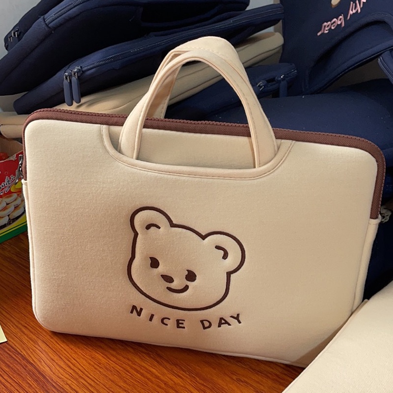 EverToner Túi Đựng Laptop Chống Sốc Thêu Họa Tiết Hoạt Hình Cho 13 14 15 15.6inch