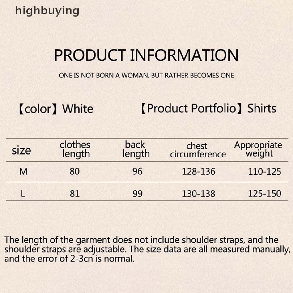 Hbvn Belle Đồ ngủ Áo Sơ Mi Trắng Vải Voan Không Dây Gợi Cảm Mặc Ngủ Đồng Phục Mặc Đi Vệ Sinh Giảm Rơi Vận Chuyển