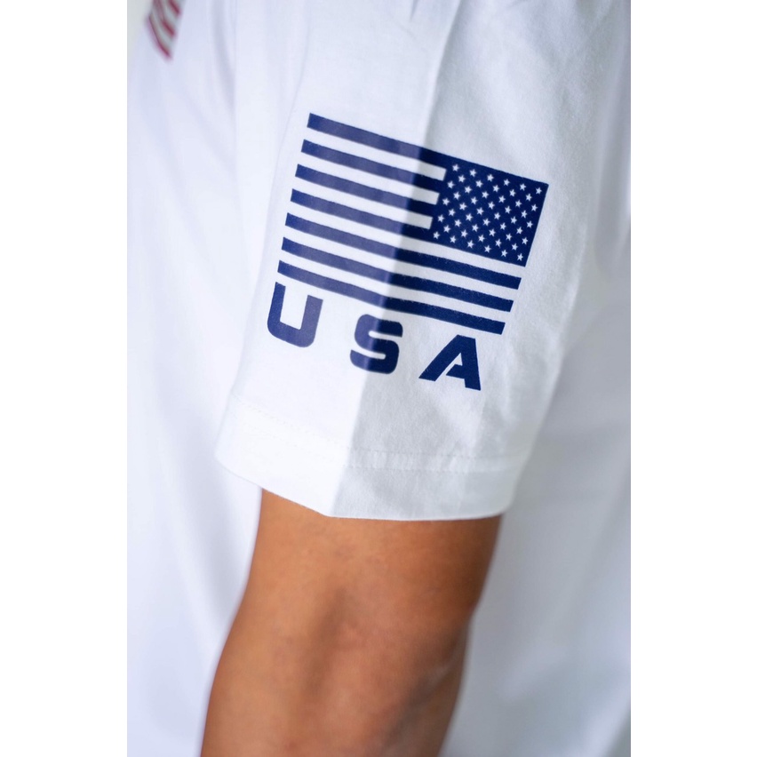 Áo thun nam nhập khẩu Thái Lan cờ Mỹ USA đơn giản