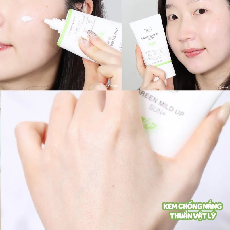 Kem chống nắng Dr.G Green Mild Up Sun+ 50ml , Brightening Up Sun+ 50ml , Medi UV Sun+ 50ml , Nice Birdie