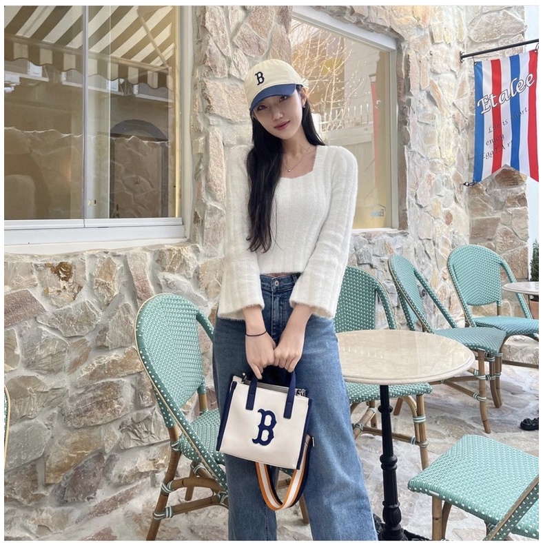 Mũ MLB chữ B form mềm