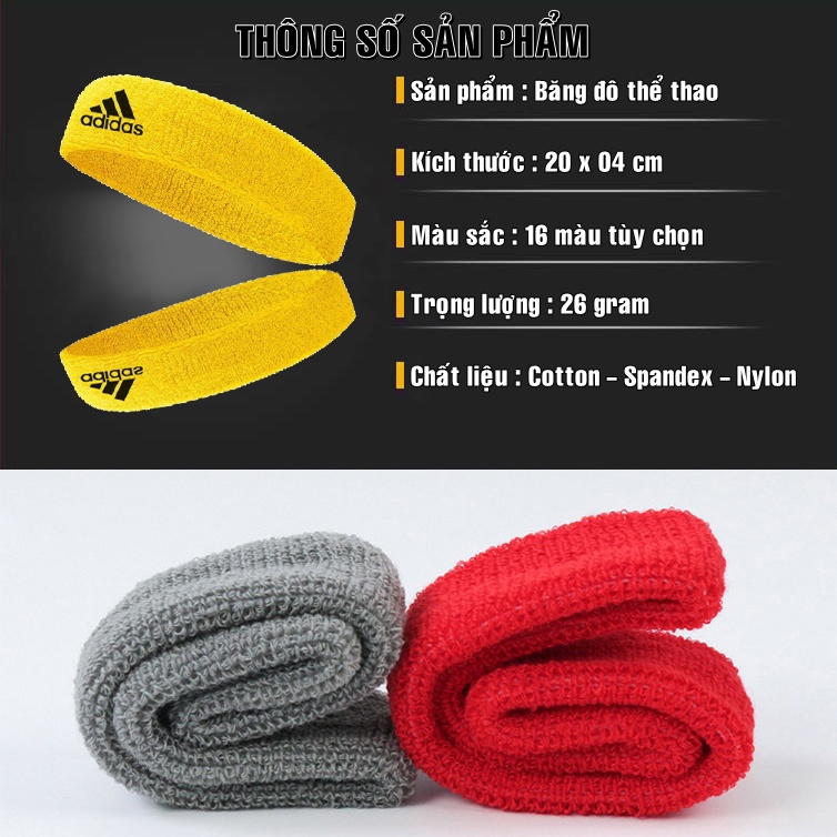 Băng Đô Thể Thao Nam Nữ Headband Thấm Chặn Mồ Hôi Băng Trán Tập Gym Bóng Chuyền Bóng Rổ Tennis Cầu lông Chạy Bộ Bóng Đá