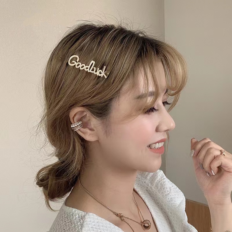 Kẹp Tóc Mái Đơn Giản Hình Chữ ouyou HSU Cho Nữ