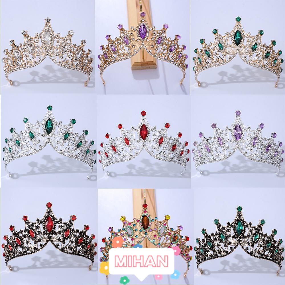 Băng Đô Cài Tóc Cô Dâu Phong Cách Baroque MIHAN1|Nữ Hoàng Diadem