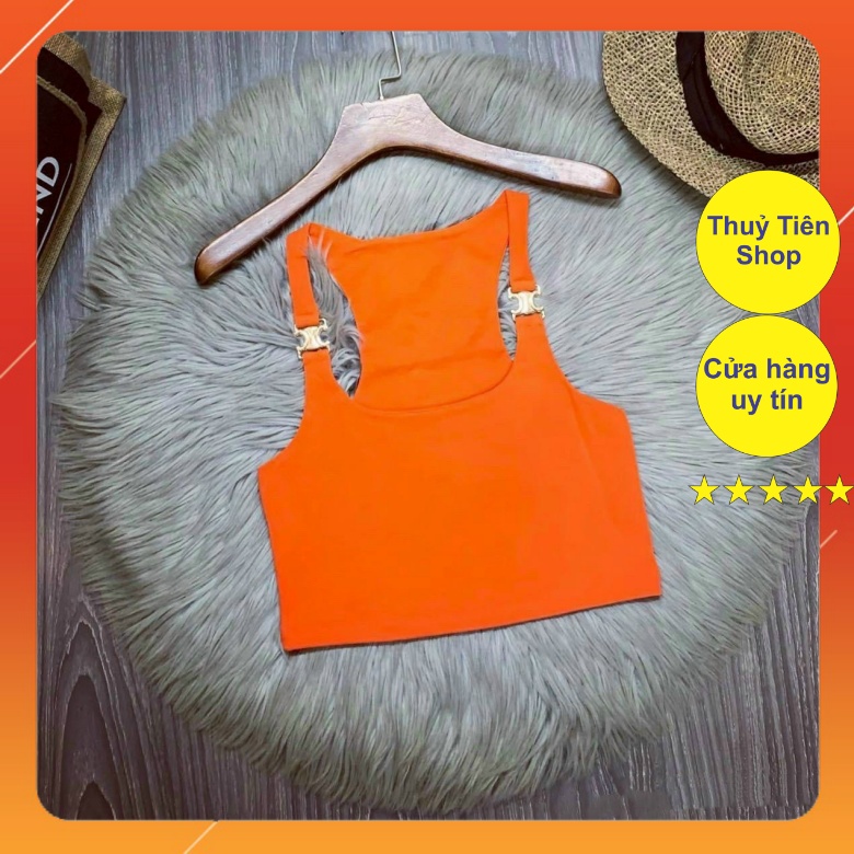 Áo 2 Dây Chốt Sắt Trơn Chất Cotton 2 Lớp Mã 2231