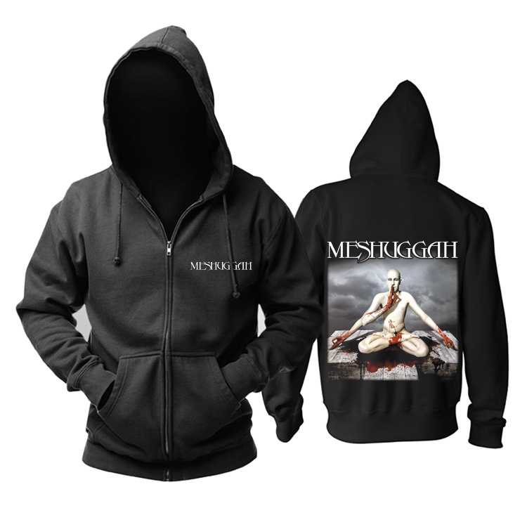 Áo Khoác Hoodie Lưới Có Khóa Kéo 16 Thiết Kế Màu Đen Phong Cách Shaman Monk Snake Meshuggah Rock Punk Cho Nam