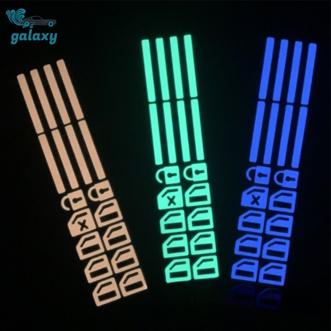 Galaxy Miếng Dán Công Tắc Cửa Sổ Xe Hơi Màu Dạ Quang Chống Mòn Tiện Dụng