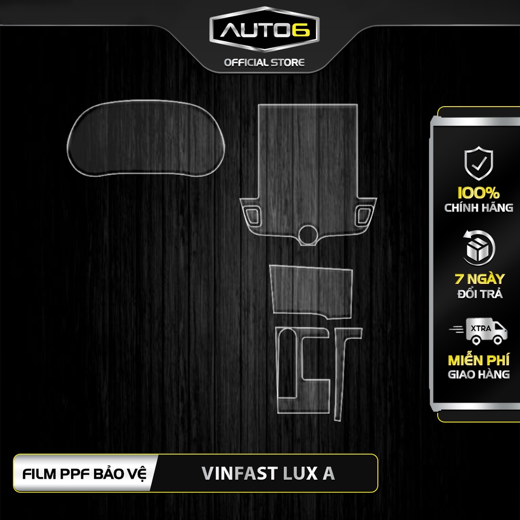 VINFAST LUX A, SA: Phim PPF dán Màn hình giải trí - AUTO6  chống xước, che phủ các vết xước cũ....
