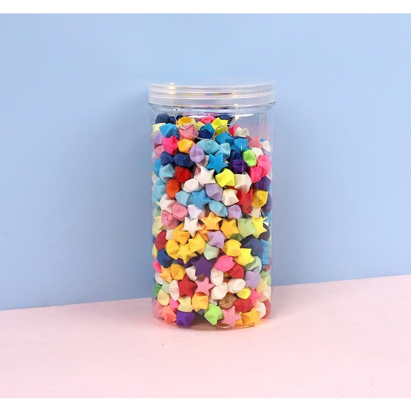 Lọ Điều Ước Ngôi Sao Năm Cánh Có Đèn Sao Giấy