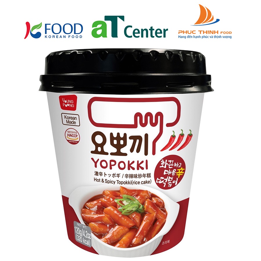 [SIÊU CAY] Bánh Gạo Young Poong Topokki Vị Siêu Cay Nhập Khẩu Hàn Quốc Dạng Ly (120g/ly)