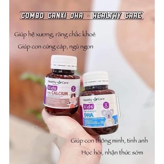 BỘ ĐÔI CANXI MILK VÀ DHA HEALTHY CARE MẪU MỚI
