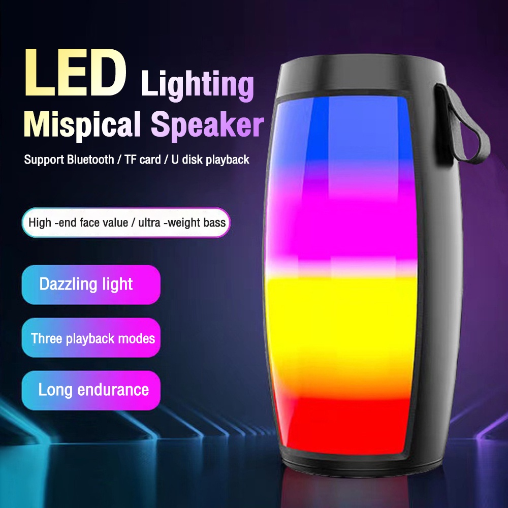 Loa MP3 không dây bluetooth VIRWIR mini âm thanh siêu trầm có đèn LED hỗ trợ thẻ TF cho điện thoại