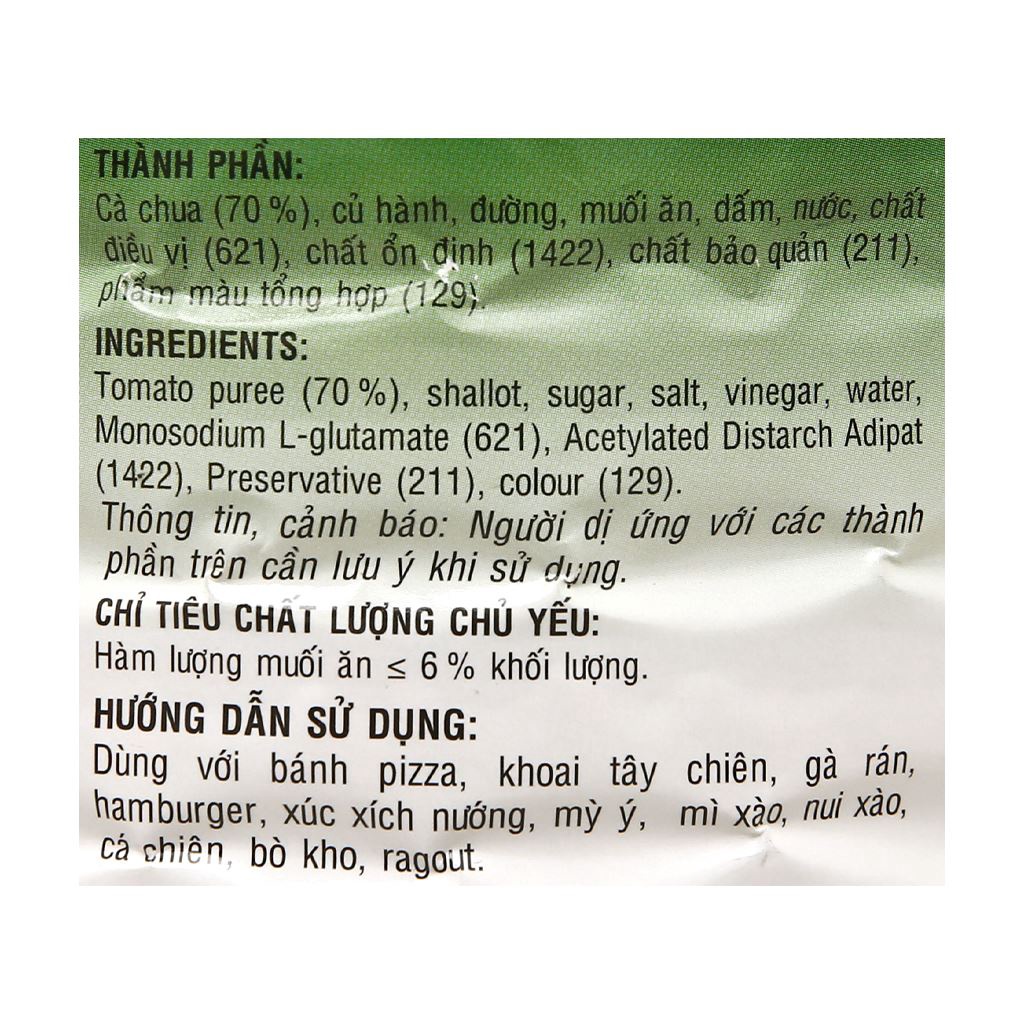 Tương Cà Cholimex 2.1KG  - Tương cà chua cấp thêm năng lượng, kích thích vị giác - KETCHUP 2,1kg