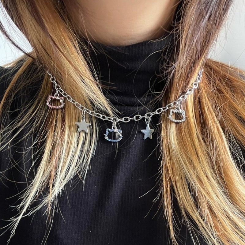 Vòng cổ Mặt Hình Ngôi Sao Năm Cánh Chất Liệu Hợp Kim