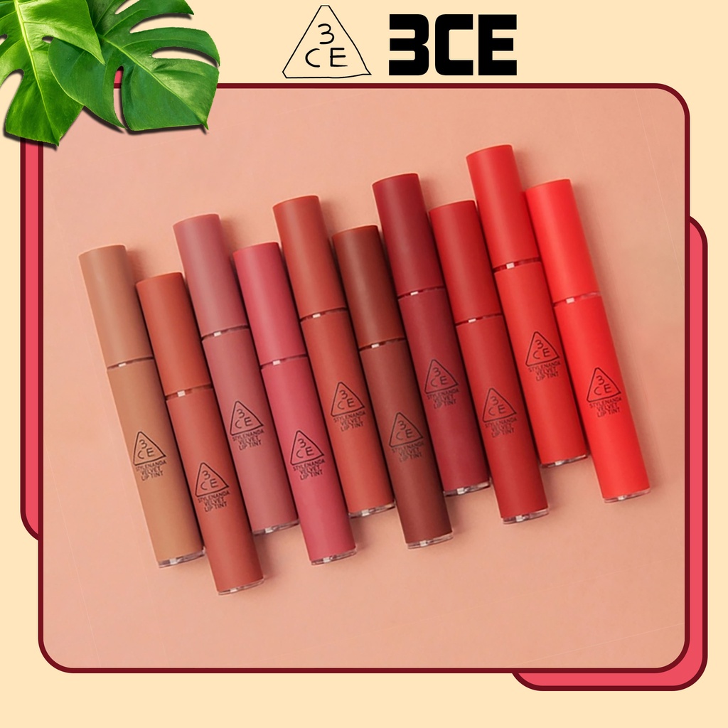 Son kem lì 3CE Lip Tint môi lâu trôi không trôi giá rẻ học sinh bộ tra